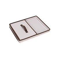 Household Essentials Canvas Storage Box with Lid