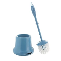 Bath Bliss Blue Toilet Brush & Holder
