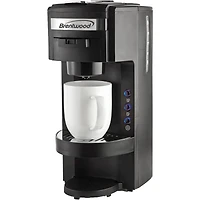 Brentwood Black Single-Serve Coffee Maker with Travel Mug