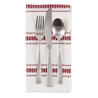 DII® Barn Red Zig Dobby Stripe Cloth Dinner Napkins, 6ct.