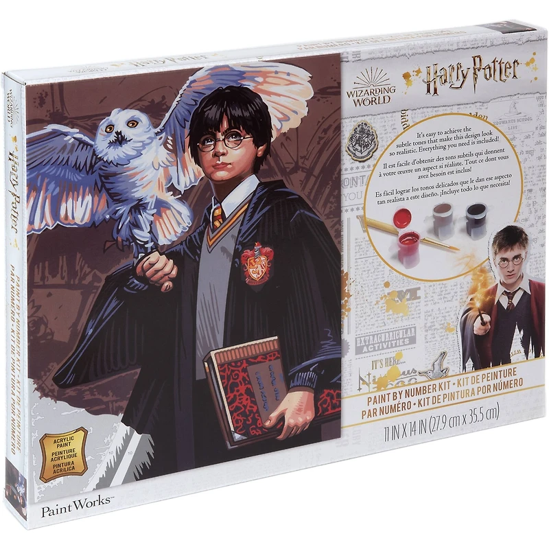 PaintWorks™ Harry & Hedwig Paint by Number Kit