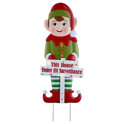Mr. Christmas 38" Outdoor Metal Elf Sign