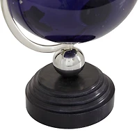 13" Blue Ceramic Coastal Globe