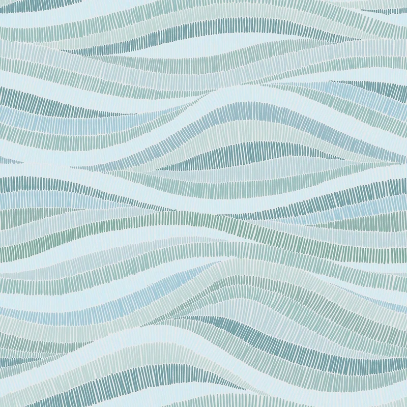 RoomMates Mosaic Waves Peel & Stick Wallpaper
