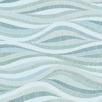 RoomMates Mosaic Waves Peel & Stick Wallpaper