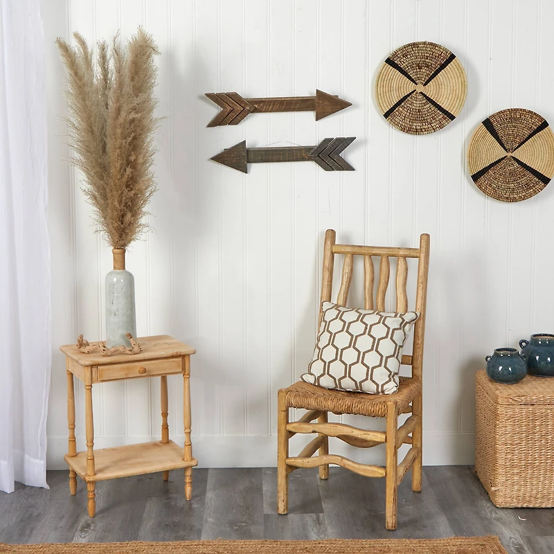 2ft. Rustic Wood Arrows Wall Art Décor (Set of 2)