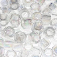 Crystal Aurora Borealis Pony Beads, 9mm by Creatology™