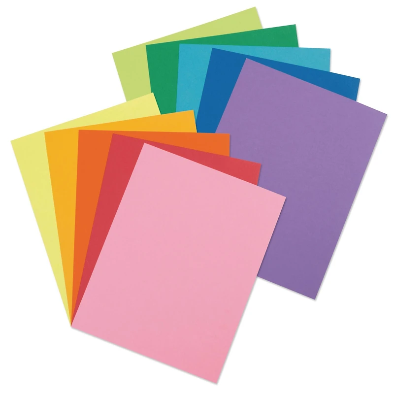 Pacon® 8.5" x 11" Assorted Card Stock, 100 Sheets