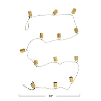 Hello Honey® 6ft. Gold Metal Bell Garland