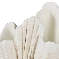 23" Cream Shell Textured Sculpture