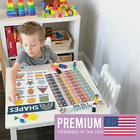 Hadley Designs 11" x 17" Boho Preschool Educational Laminated Posters for Toddlers Set