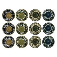 Hello Honey® 7" Polka Dot & Swirl Stoneware Bowl, 12ct.