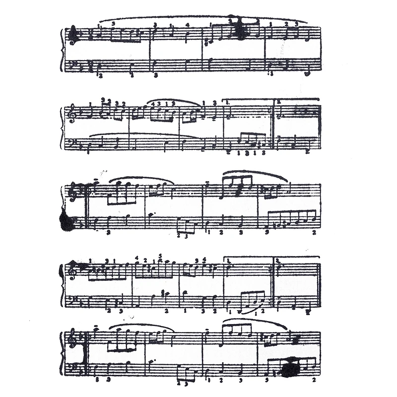6 Pack: Sheet Music Wood Stamp by Recollections™