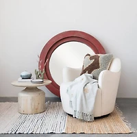 Hello Honey® Gray & Tan Rectangle Chindi Rug with Fringe, 7ft. x 5ft.