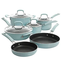 Kenmore® Elite Andover 10-Piece Glacier Blue Nonstick Aluminum Cookware Set