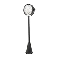 6ft. Black Metal Clock