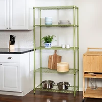 Honey Can Do Olive Adjustable 5-Tier Shelves