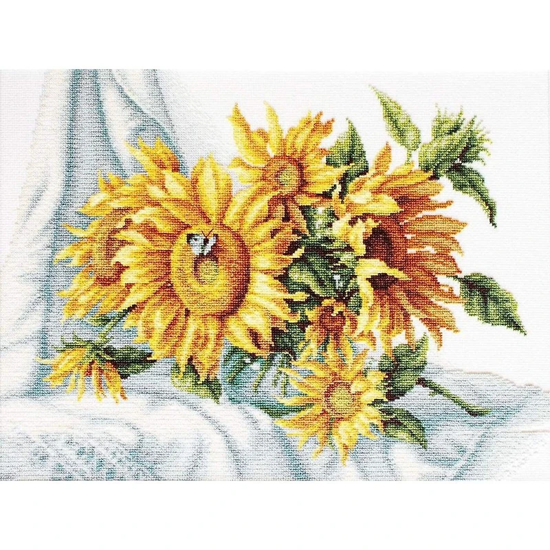 Luca-s Sunflowers Counted Cross Stitch Kit