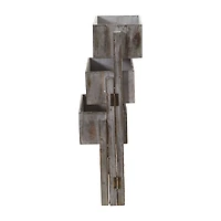 3.5ft. Gray Washed Expandable Decorative Planter