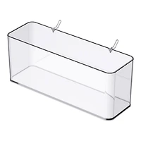 Clear Pegboard Storage Bin by Simply Tidy