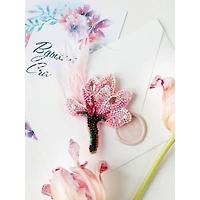 Abris Art Delicate Magnolia Bead Embroidery Decoration Kit