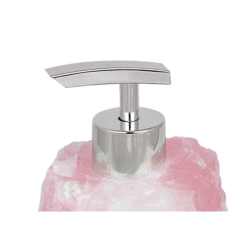 Rose Quartz Stone Soap Dispenser