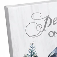 Peace On Earth Bird Canvas Wall Art