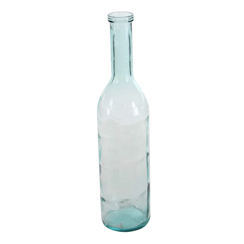30" Aquamarine Farmhouse Glass Vase