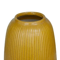 CosmoLiving by Cosmopolitan Yellow Ceramic Modern Vase Set