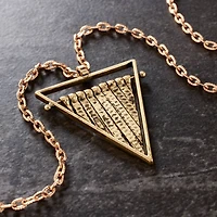 Gold Triangle Fringe Pendant by Bead Landing™