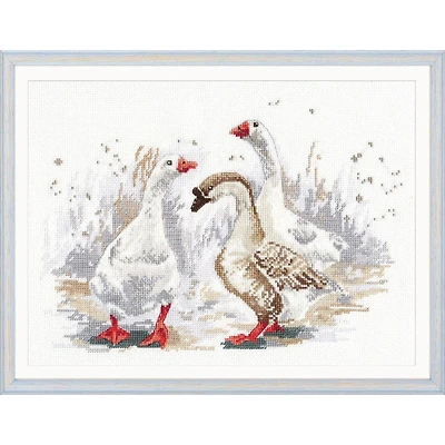 Oven Three Merry Goose Cross Stitch Kit