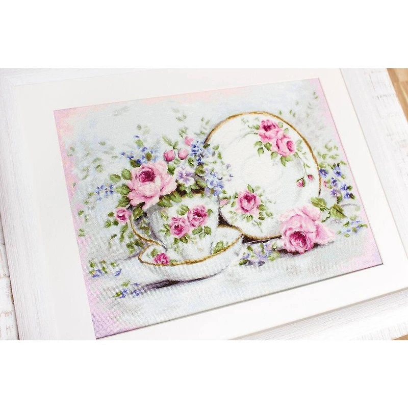 Luca-S Trio & Blooms Counted Cross Stitch Kit