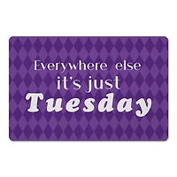 Everywhere Just Tuesday Mardi Gras Floor Mat