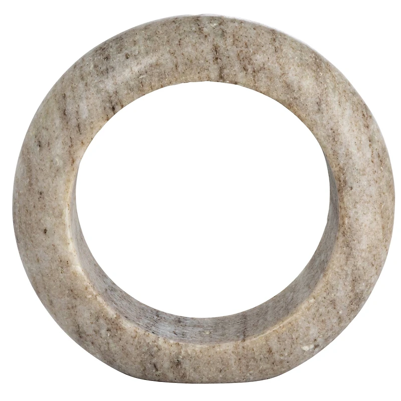 Hello Honey® 6" Beige Modern Marble Circle Incense Holder