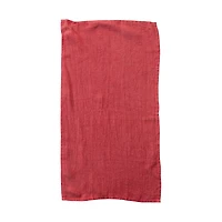 Hello Honey® 36" Oversized Red Stonewashed Linen Tea Towel