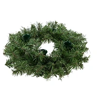12" Pine Artificial Christmas Advent Candle Holder Wreath