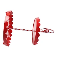 16.5" Candy Cane 2-Tier Metal Tray by Ashland®