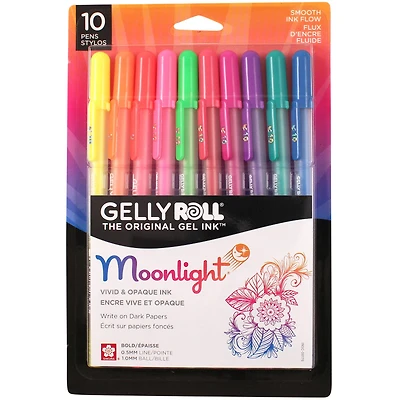 Sakura Gelly Roll Moonlight Pen Set, Medium, 10-Colors