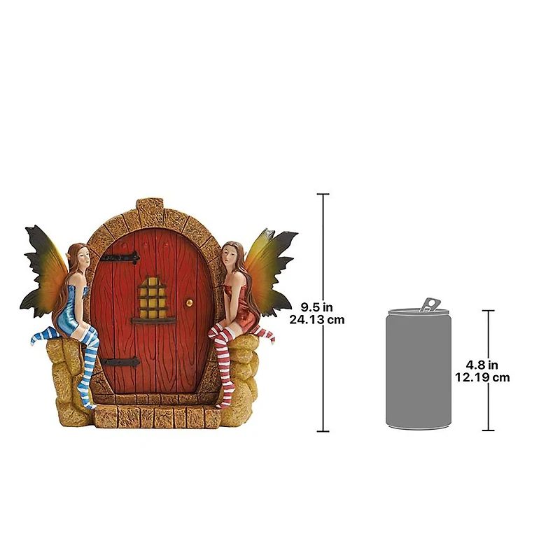 Design Toscano Enchanted Portal Door Fairy Wall Sculpture