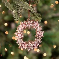 5" Gingerbread Snowflake Wreath Ornament