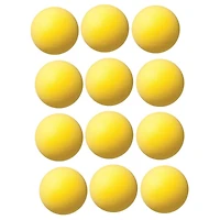 Champion Sports 4" Yellow Uncoated Regular Density Foam Ball, 12ct.