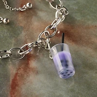 Purple Boba Tea Charm by Bead Landing™