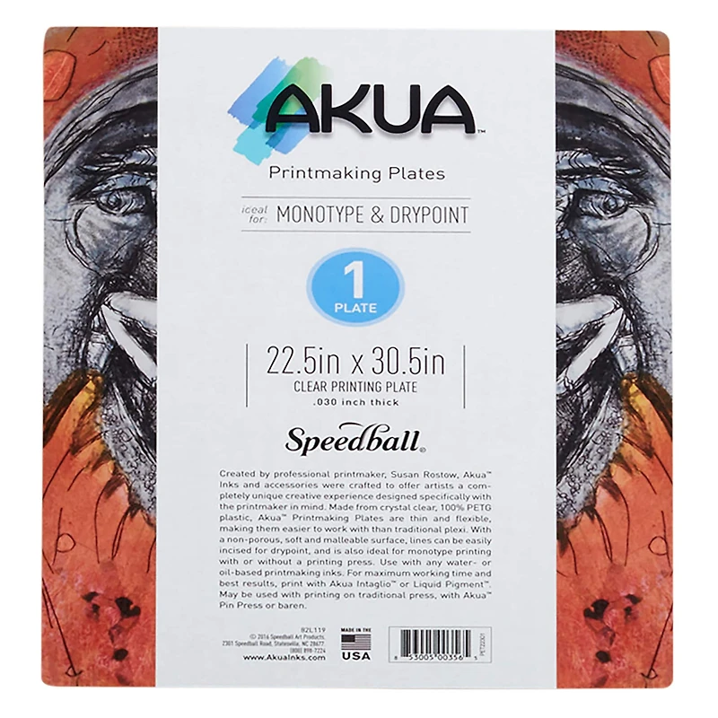 Speedball® Akua™ Clear Printing Plate, 22.5" x 30.5"