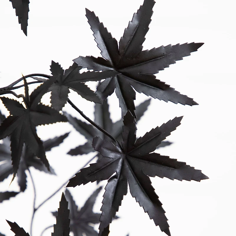 4ft. Artificial Halloween Eerie Black Maple Tree