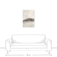 Shimmer Gray Abstract II 20" x 30" Canvas Wall Art