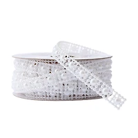 3/8" x 3yd. White Pearl Ribbon by Celebrate It® Classic