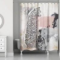Jungle Cat Abstract II 71" x 74" Shower Curtain