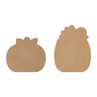 Glitzhome® 8"H Thanksgiving Wooden Pumpkin Table Decor Set