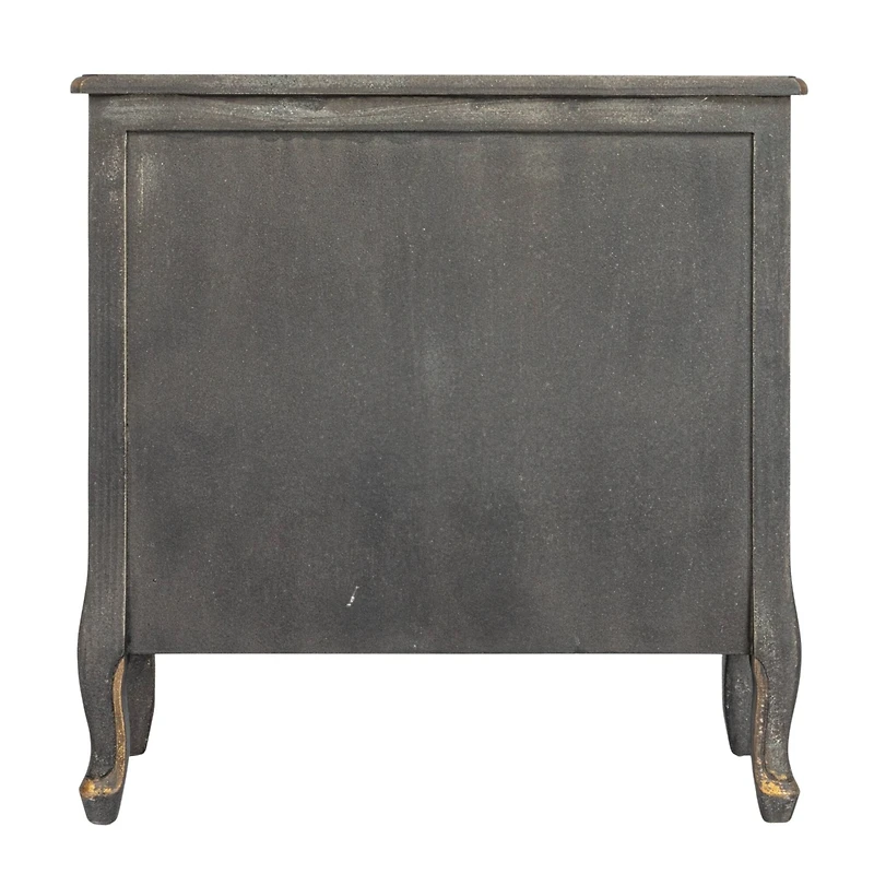 Hello Honey® Distressed Black Wood Dresser Cabinet
