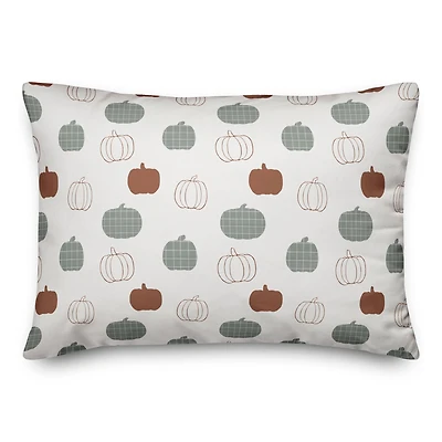 Tiny Pumpkin Pattern 20" x 14" Indoor / Outdoor Pillow